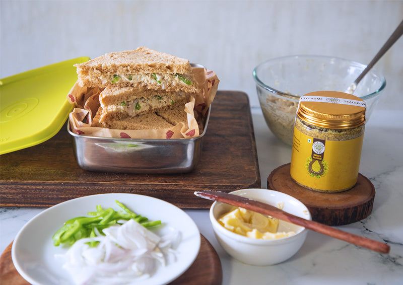 Kasundi Chicken Sandwich