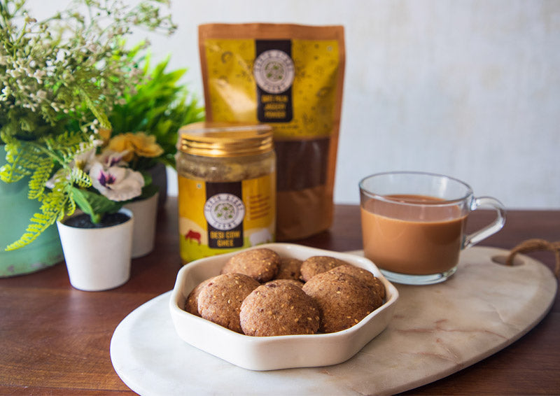 Til Gur Cookies (Sesame Jaggery Cookies)